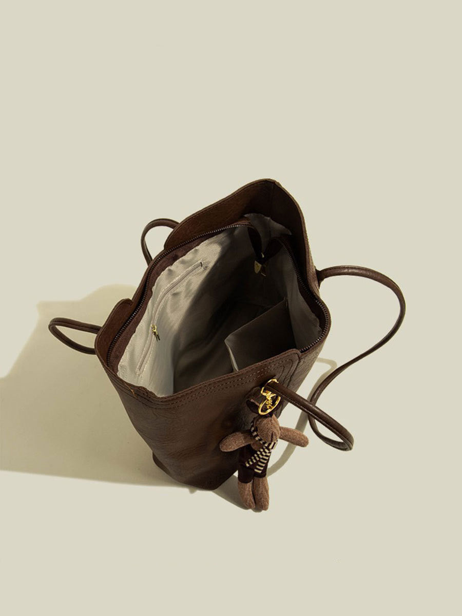 Sac à bandoulière rétro de grande capacité pour femmes