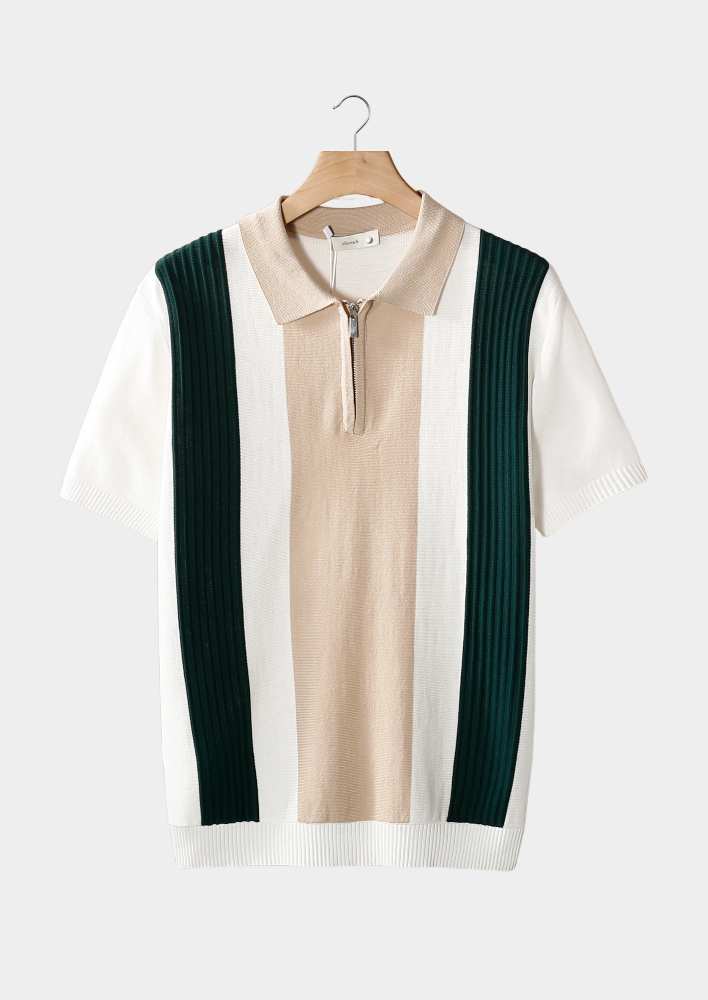 POLO CON CERNIERA BIANCA RESORT