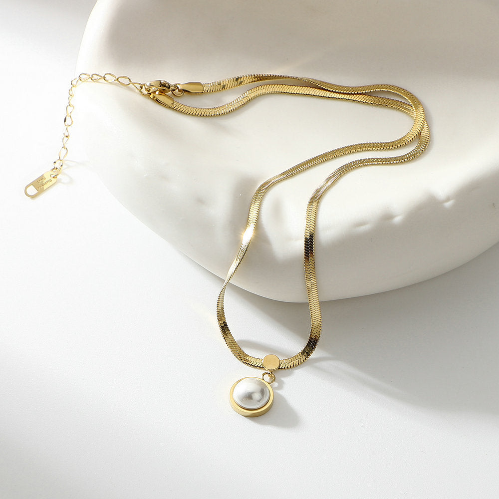 Collier de clavicule plaqué sous vide pour femmes