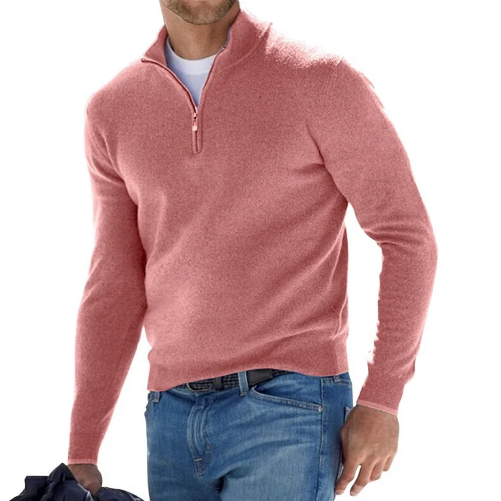Marchmel | Homme Pull Col Zippé Élégant Hiver