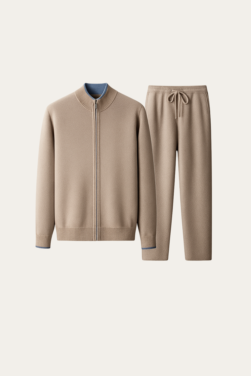 Ensemble Nocturne Beige en Merino