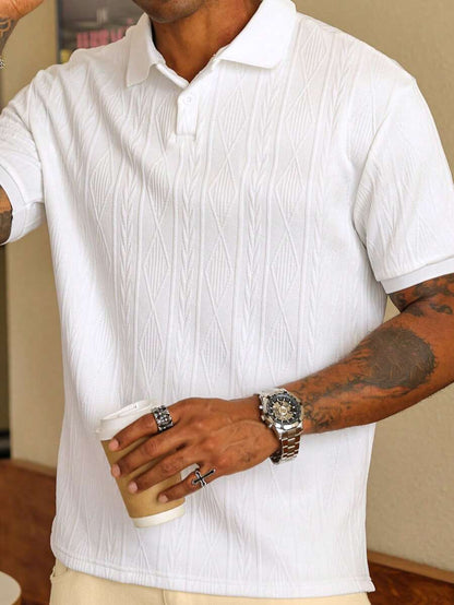 GIANNI | MAGLIA A COLLO ALTO ESTIVA CON BOTTONI