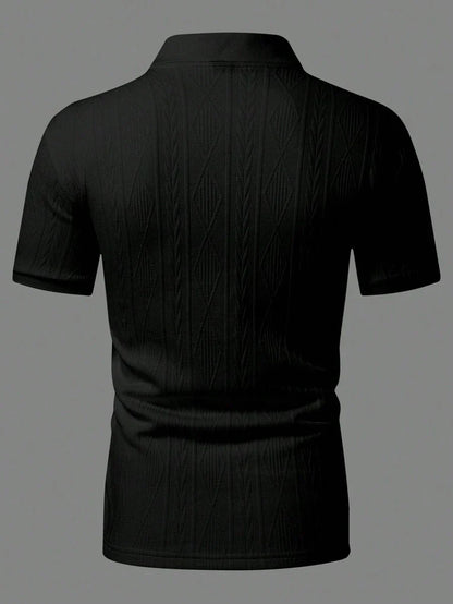 GIANNI | MAGLIA A COLLO ALTO ESTIVA CON BOTTONI