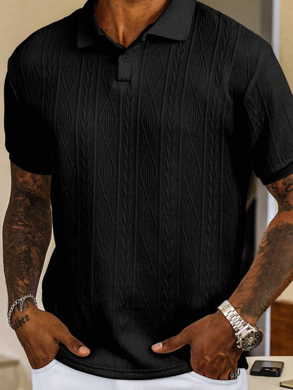 GIANNI | MAGLIA A COLLO ALTO ESTIVA CON BOTTONI