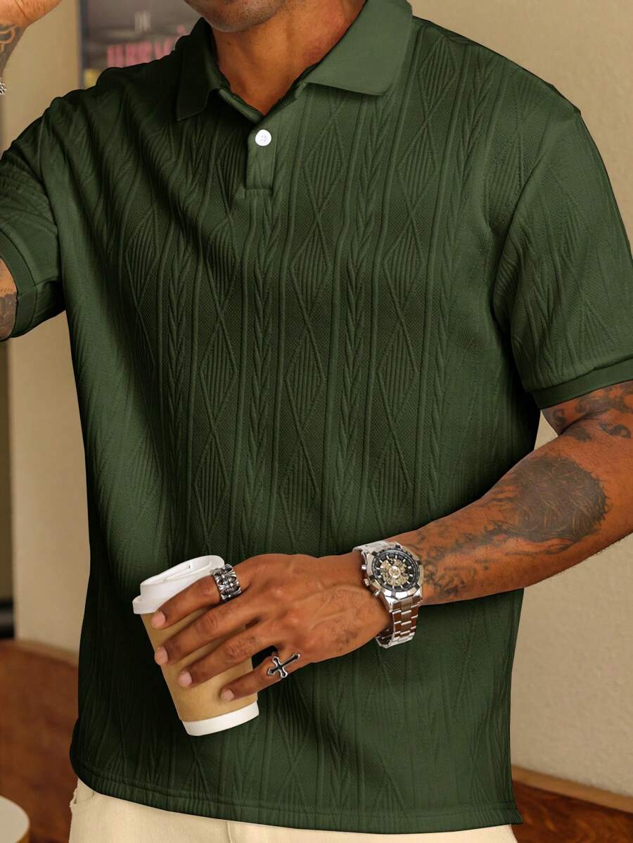 GIANNI | MAGLIA A COLLO ALTO ESTIVA CON BOTTONI