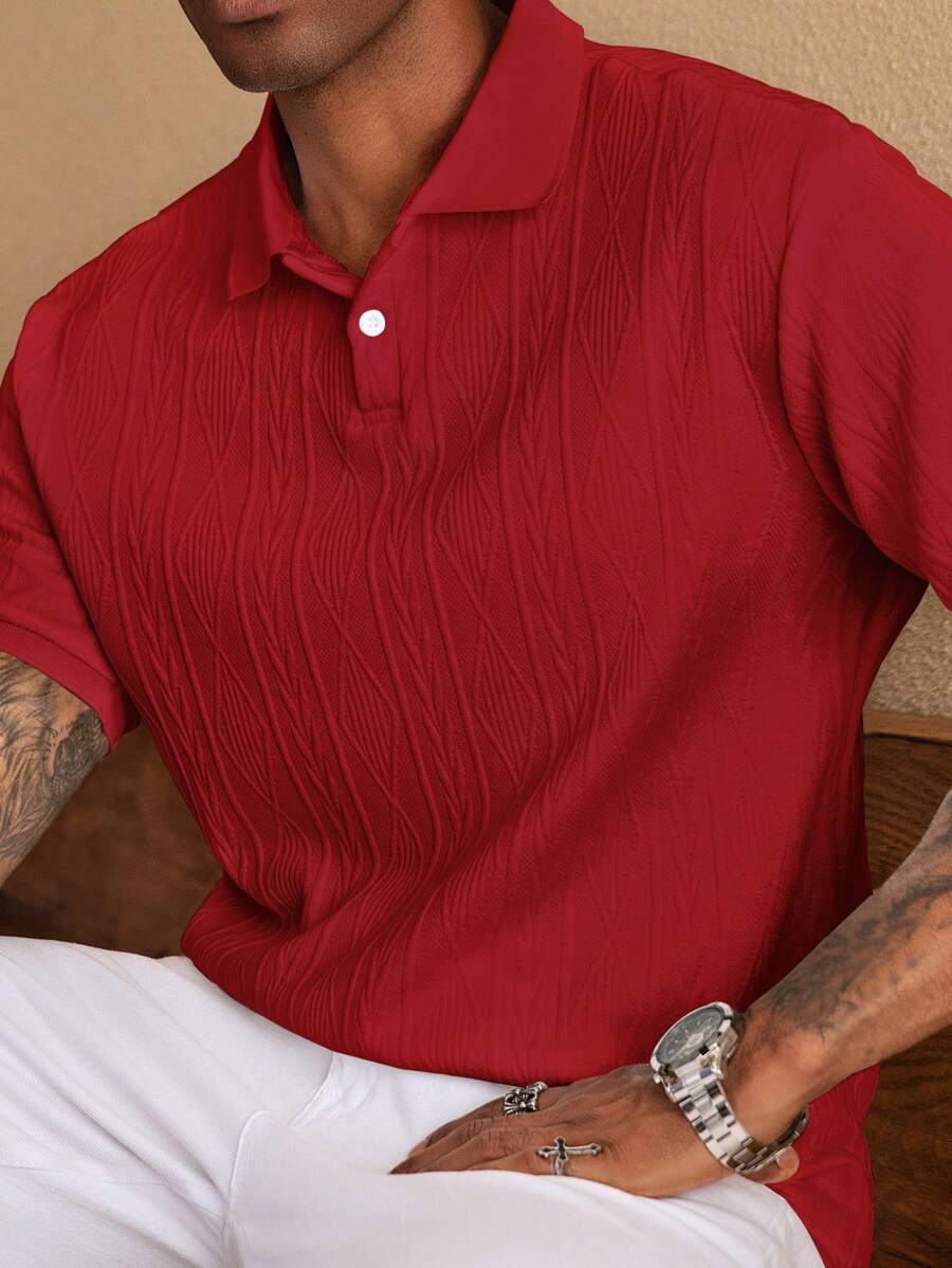 GIANNI | MAGLIA A COLLO ALTO ESTIVA CON BOTTONI