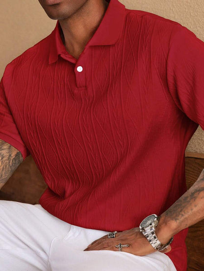 GIANNI | MAGLIA A COLLO ALTO ESTIVA CON BOTTONI