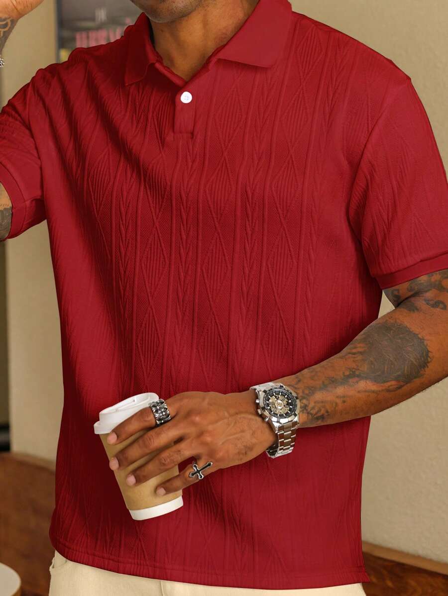 GIANNI | MAGLIA A COLLO ALTO ESTIVA CON BOTTONI