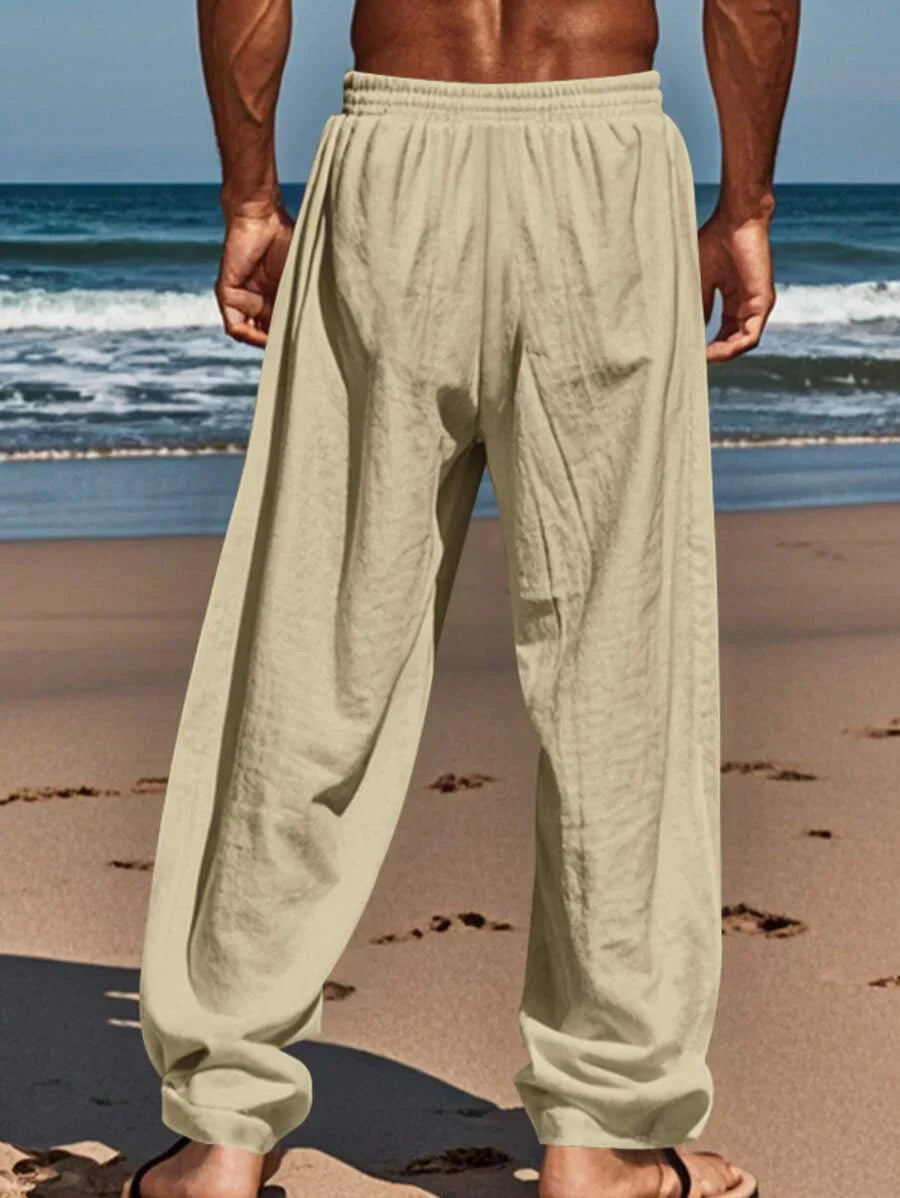 MATHIS | PANTALONE LEGGERO IN LINO CON CORDINO