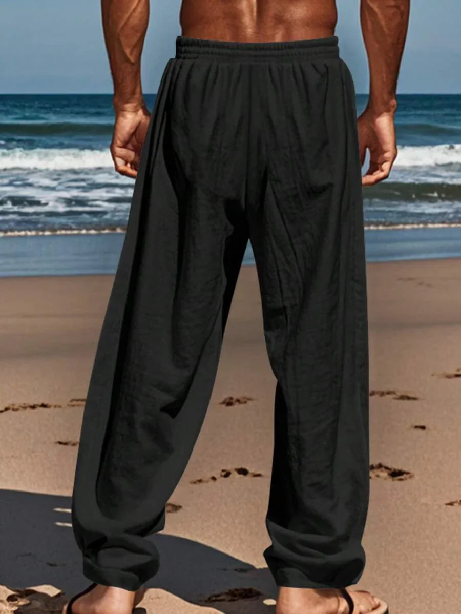 MATHIS | PANTALONE LEGGERO IN LINO CON CORDINO