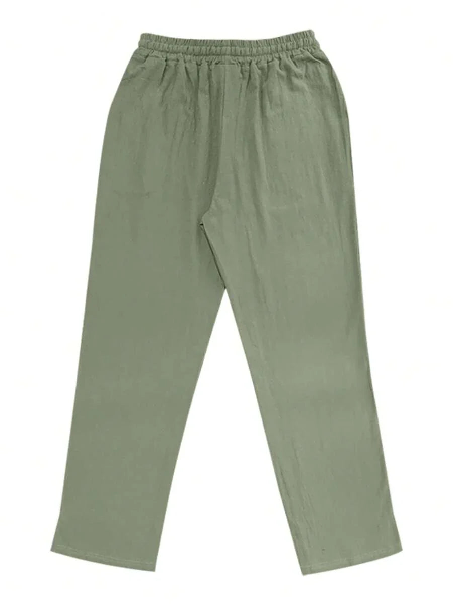 MATHIS | PANTALONE LEGGERO IN LINO CON CORDINO