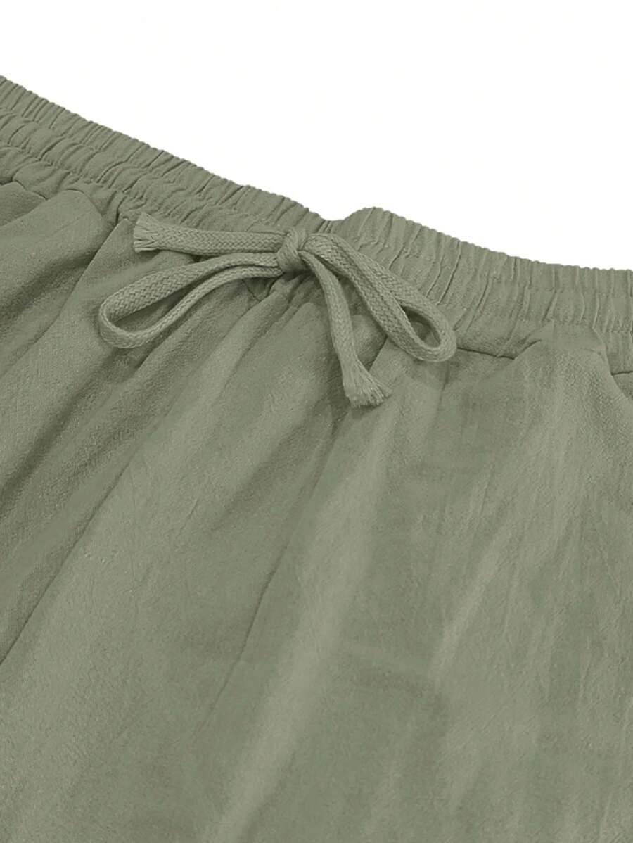 MATHIS | PANTALONE LEGGERO IN LINO CON CORDINO