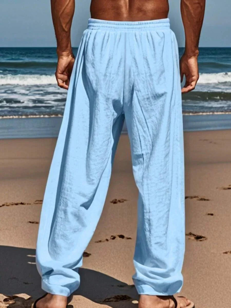 MATHIS | PANTALONE LEGGERO IN LINO CON CORDINO
