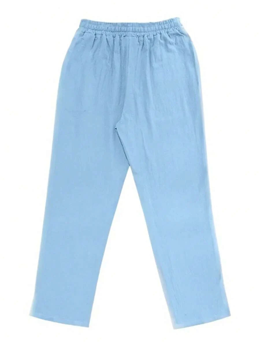 MATHIS | PANTALONE LEGGERO IN LINO CON CORDINO