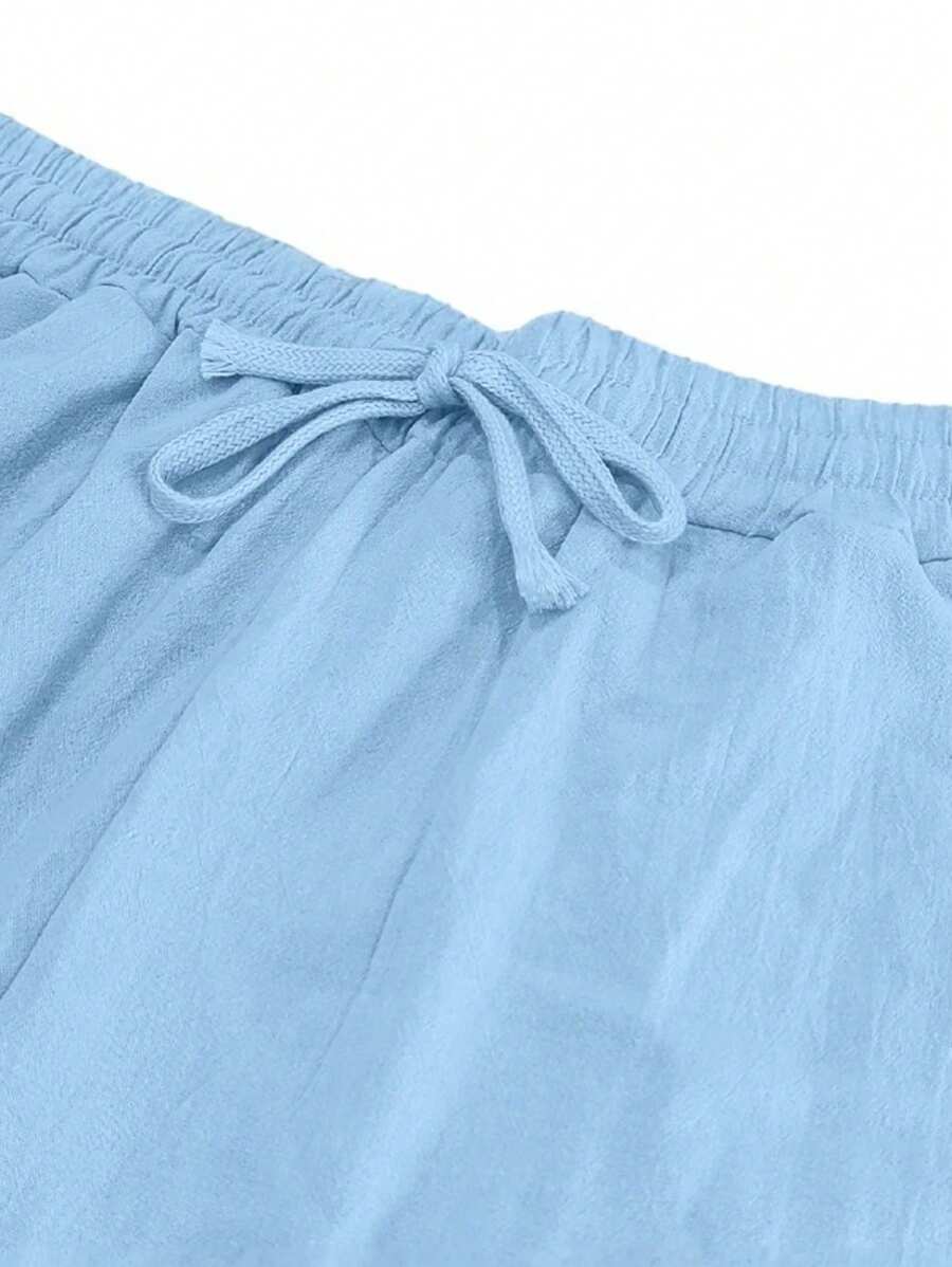 MATHIS | PANTALONE LEGGERO IN LINO CON CORDINO