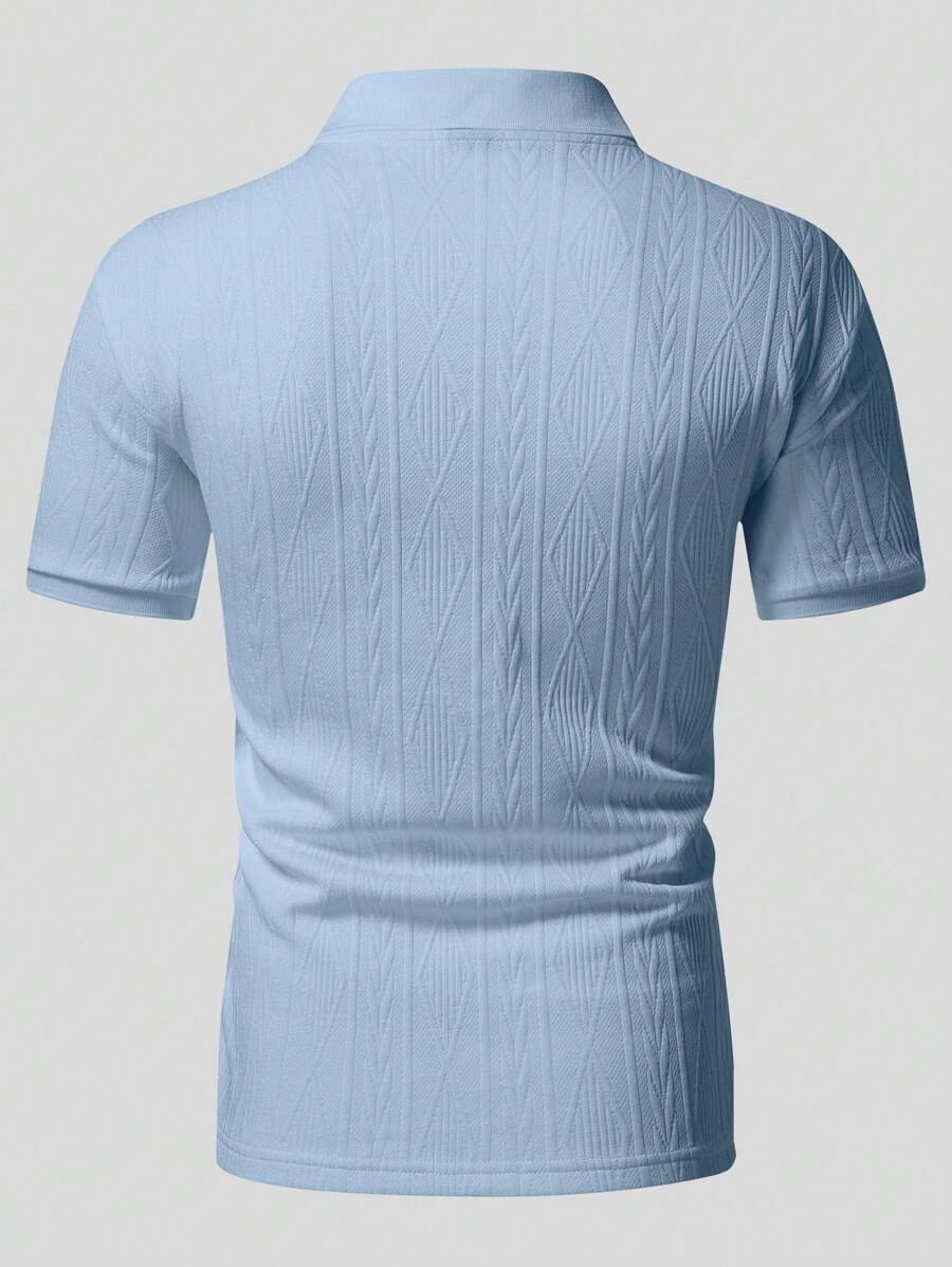 GIANNI | MAGLIA A COLLO ALTO ESTIVA CON BOTTONI