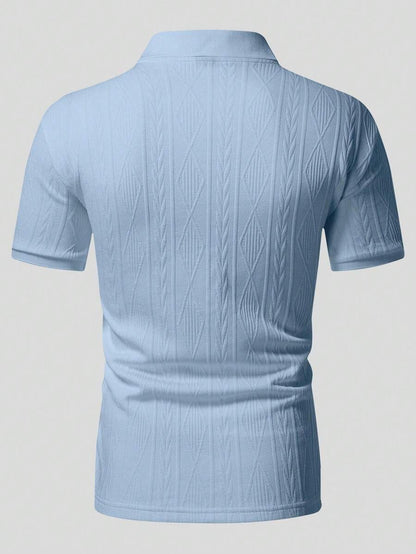 GIANNI | MAGLIA A COLLO ALTO ESTIVA CON BOTTONI