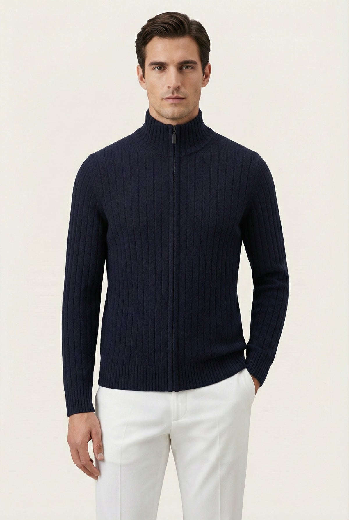 Gilet Léon Navy Rib