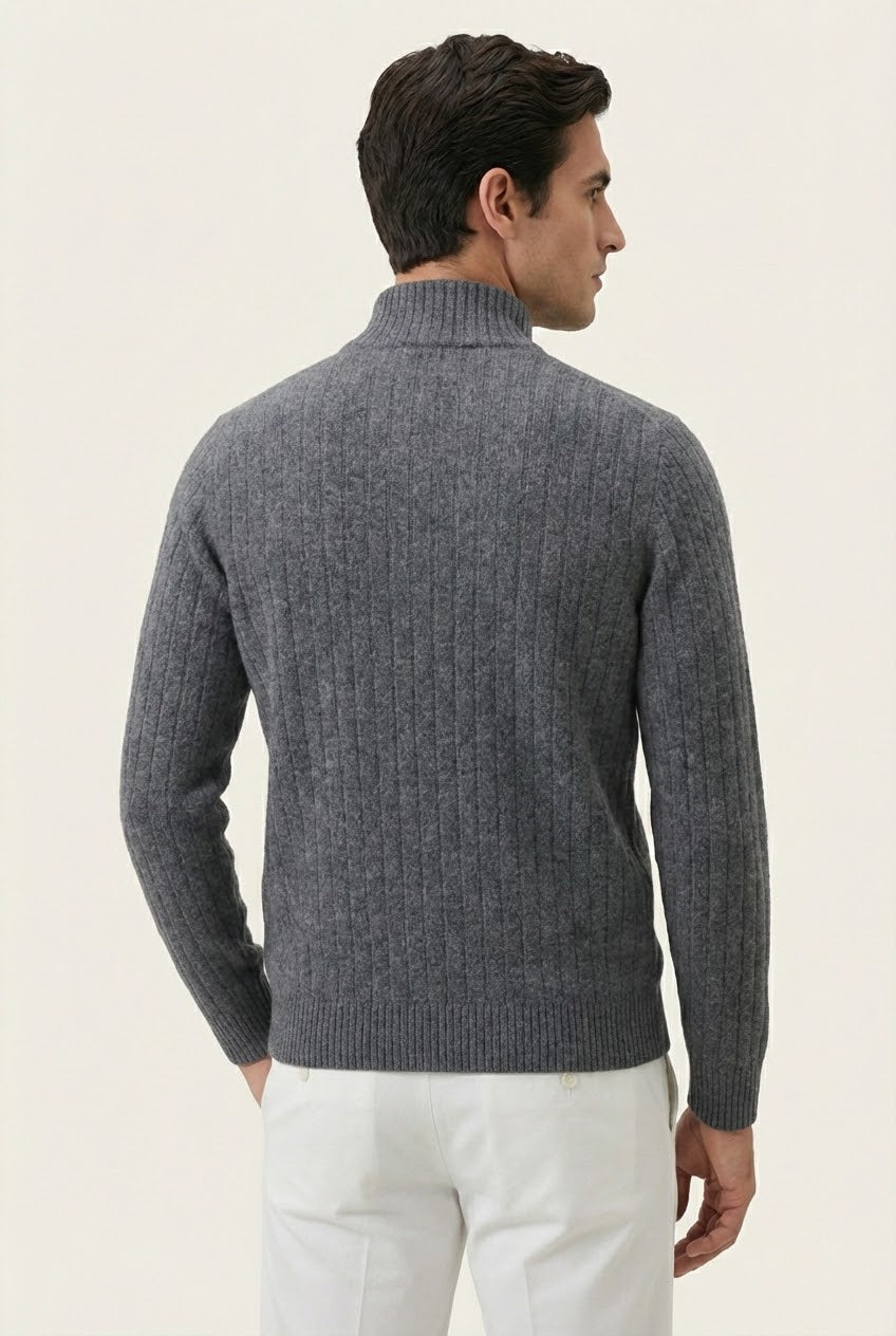 VESTE RIB VOYAGEUR LÉON GRIS