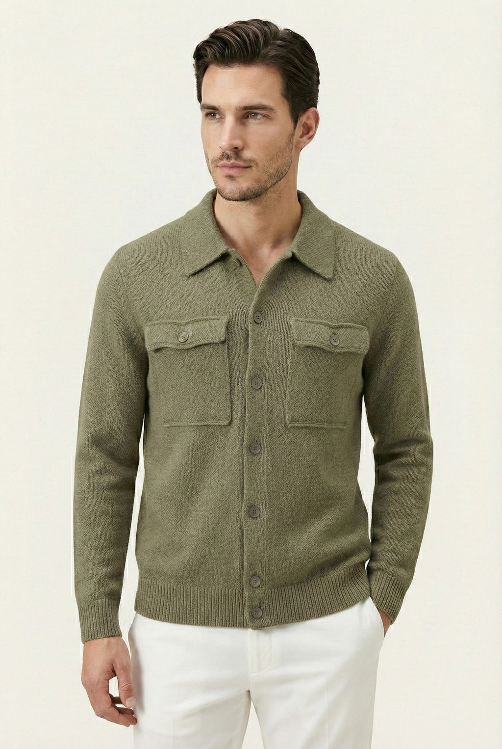 Gilet Tricoté Santio Green