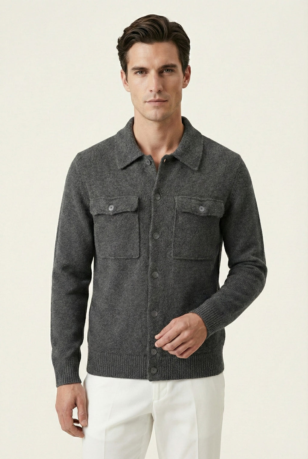 Gilet Tricot Santio Gris