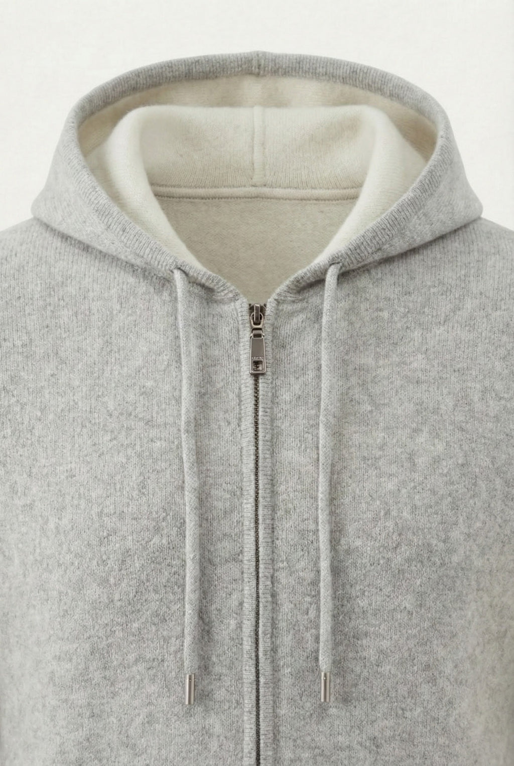 Gilet Zippé Santo Gris Clair