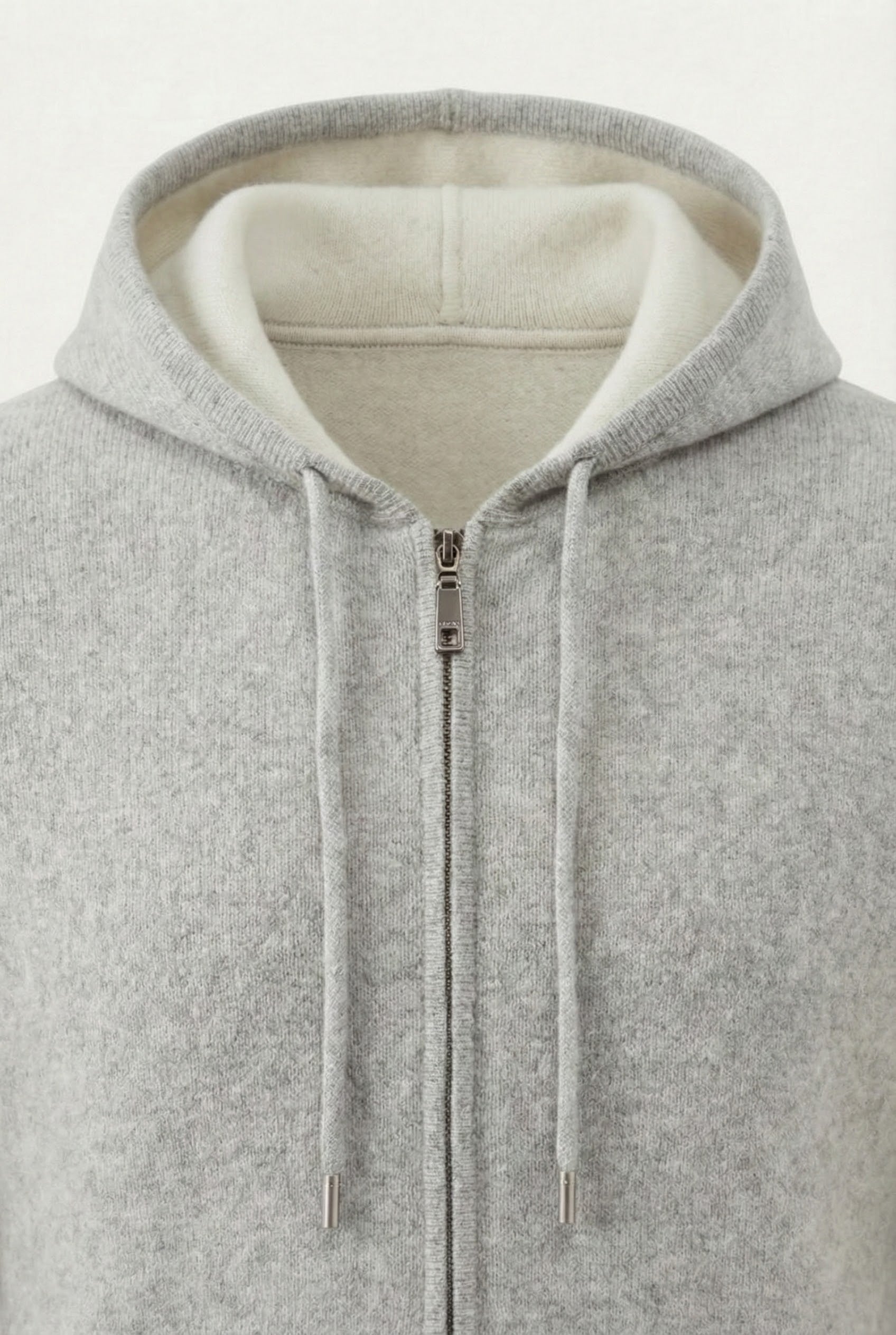 Gilet Zippé Santo Gris Clair