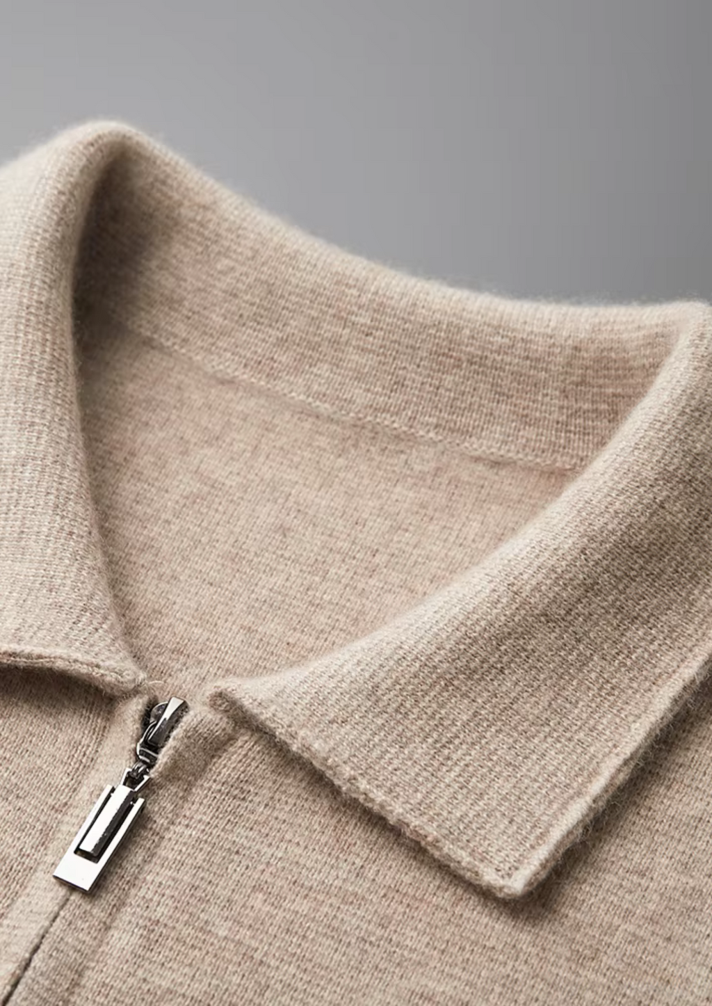 CARDIGAN POLO ZIP LAGO