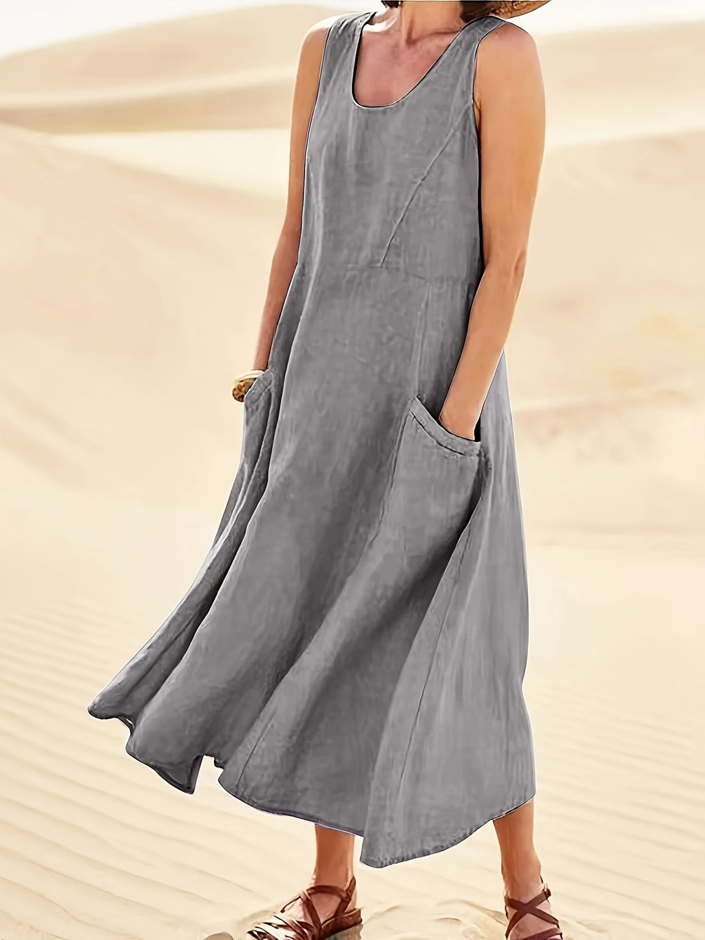 Marchmel | Femme Robe en Lin Aérée