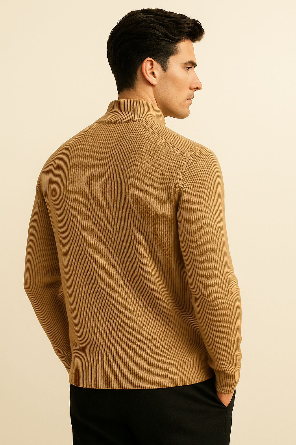 Cardigan en Cachemire Nobile Kaki