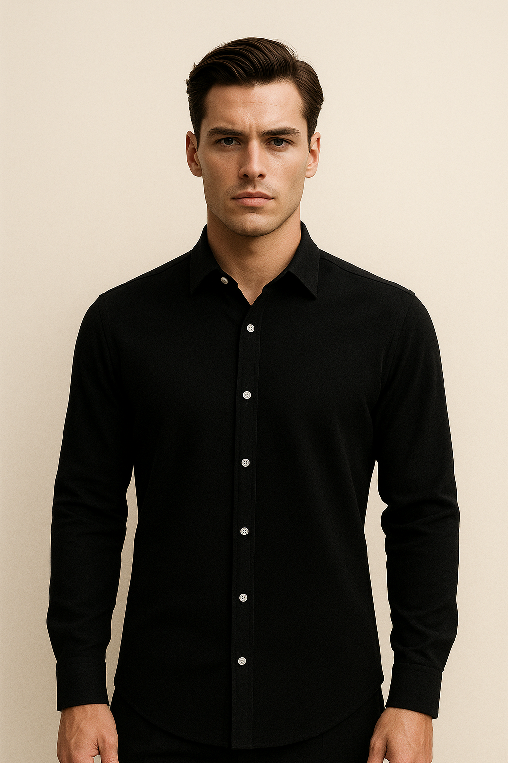 Marchmel | Uomo Camicia in Cotone Firenze Nera