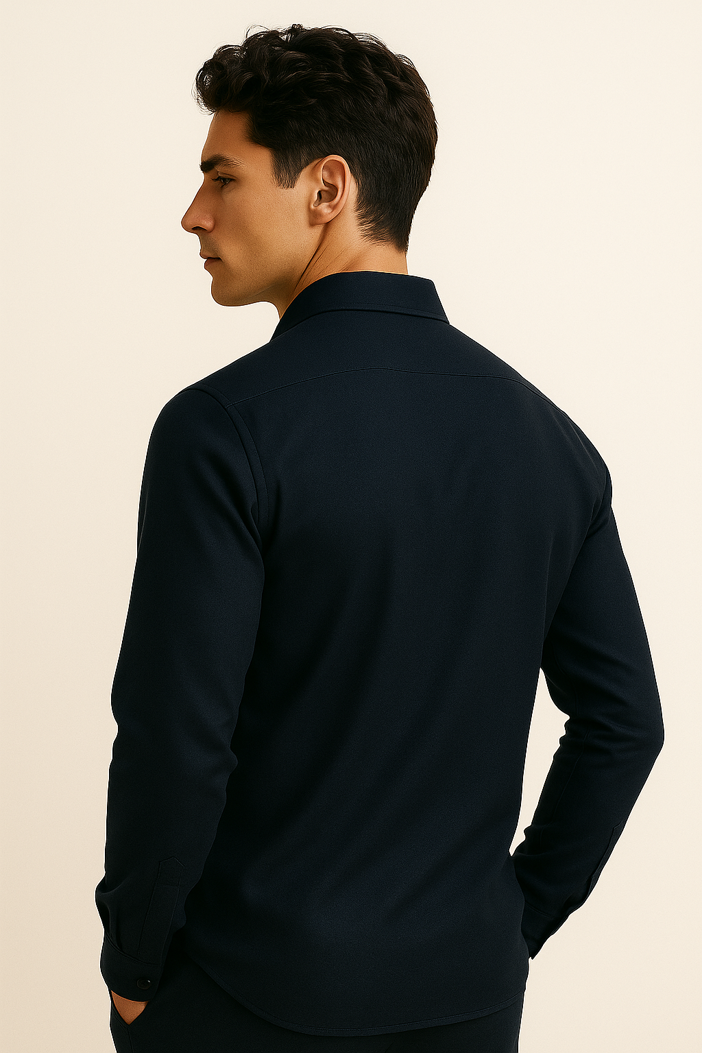 Marchmel | Uomo Camicia in Cotone Firenze Blu Navy