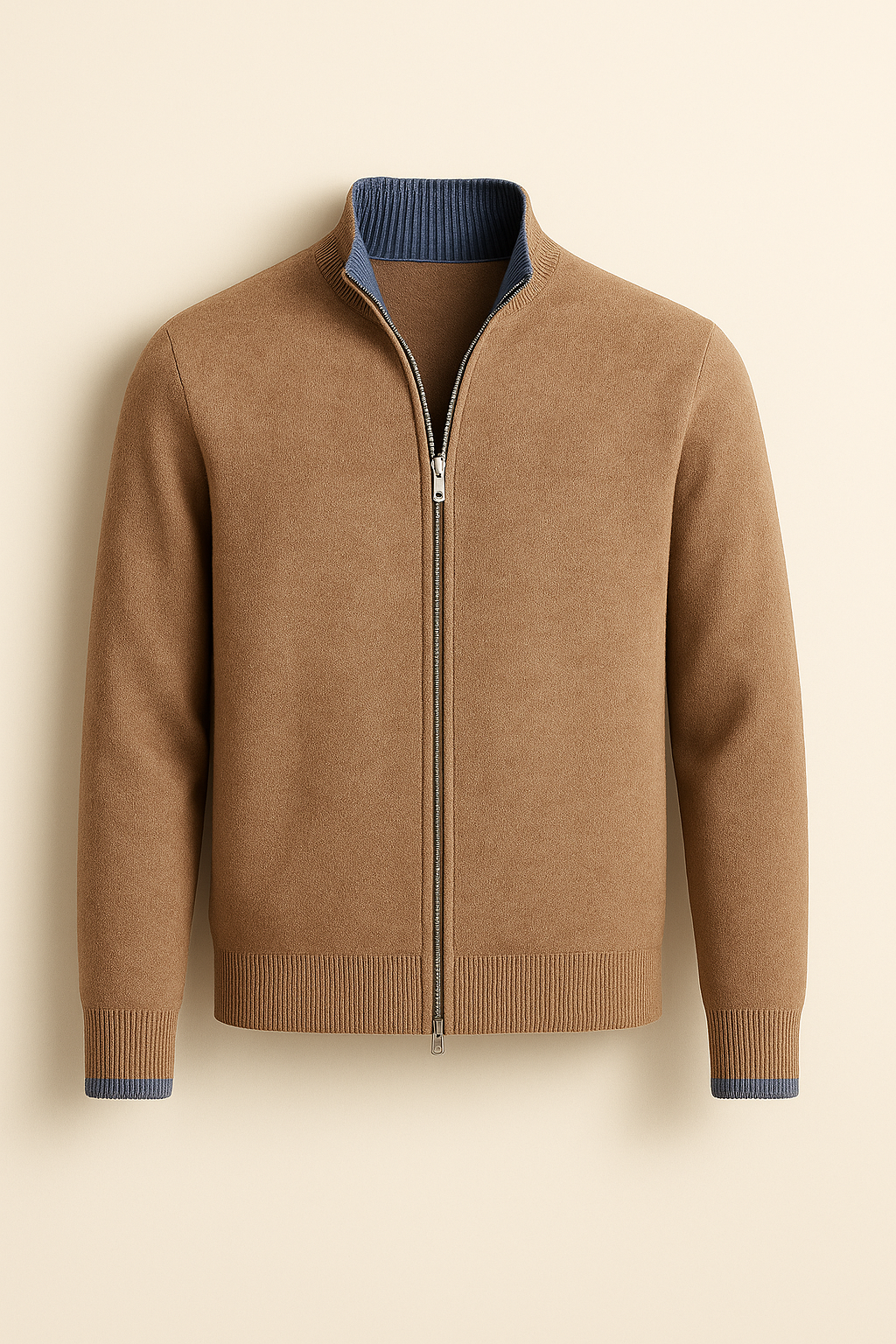Cardigan Zip Leonardo Beige