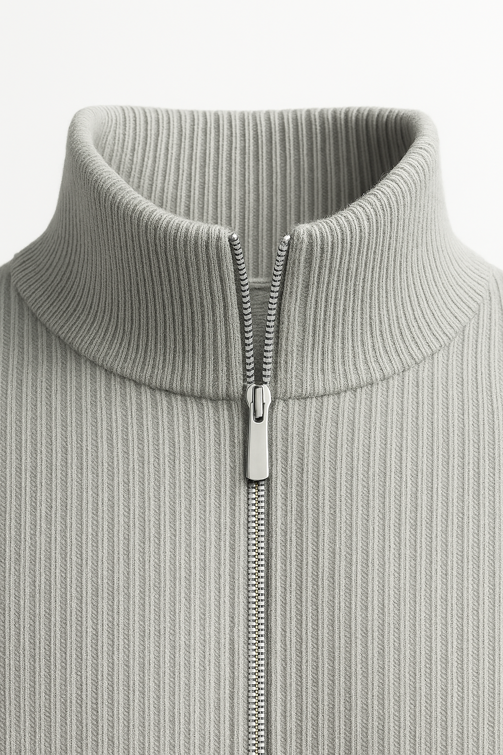 Cardigan en Cachemire Nobile Vert Gris