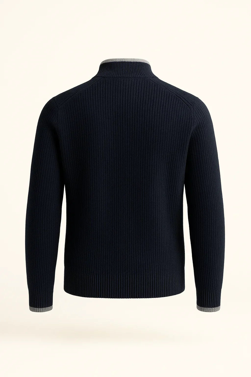 Pull Zippé Classique Noir