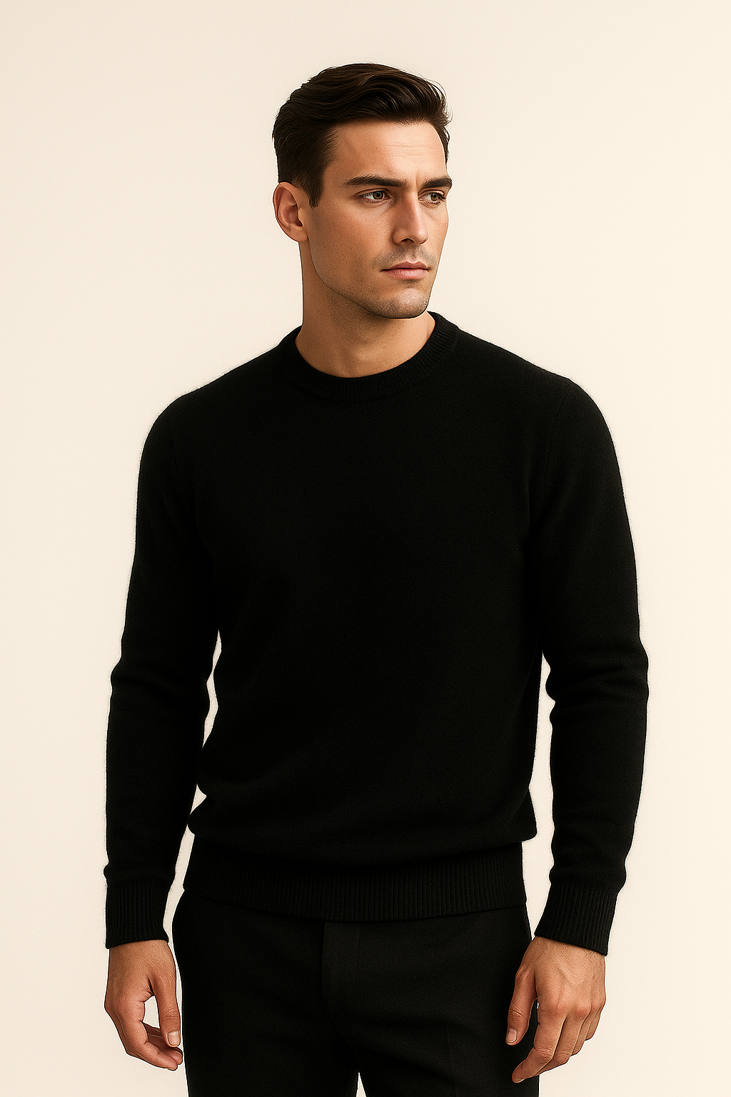 Santiano Tricot en Cachemire Noir