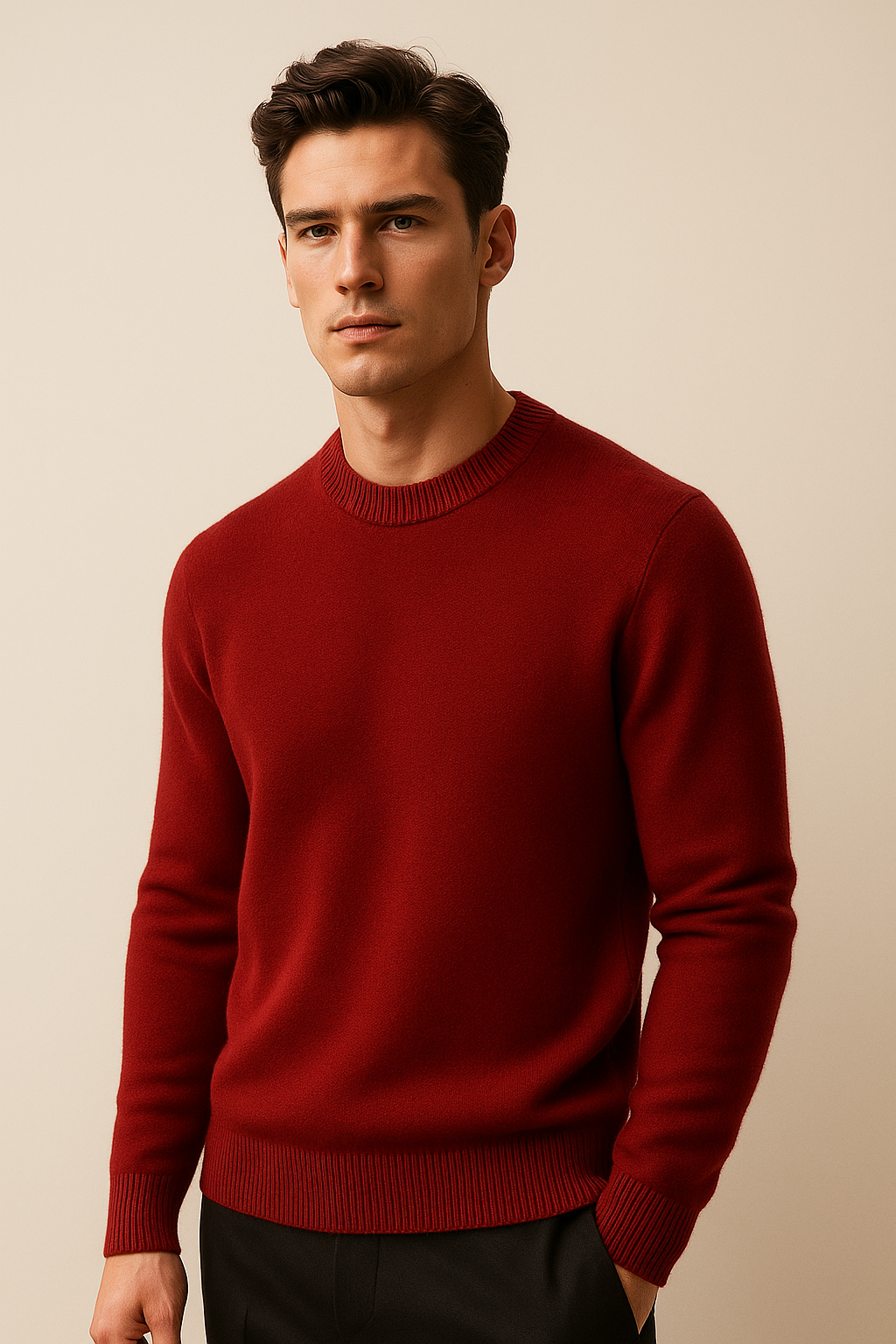 Pull en cachemire Santiano Bourgogne