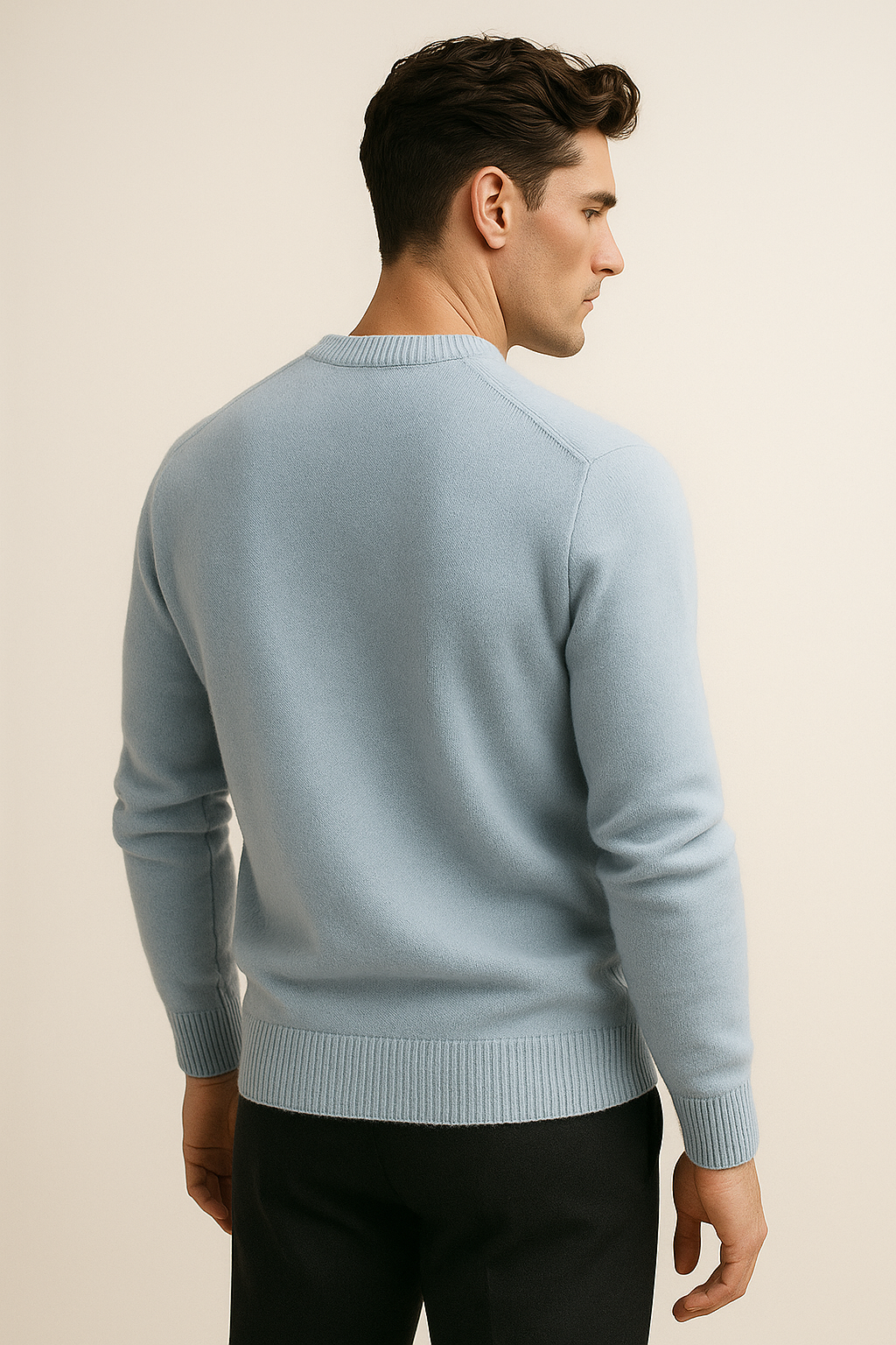 Pull en Cachemire Santiano Bleu Clair