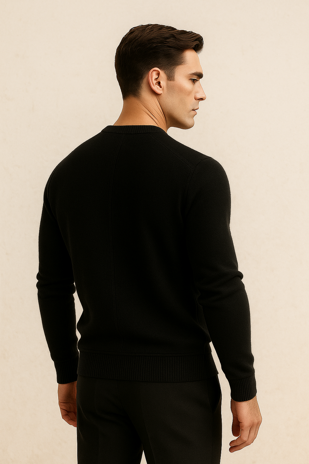 Santiano Tricot en Cachemire Noir