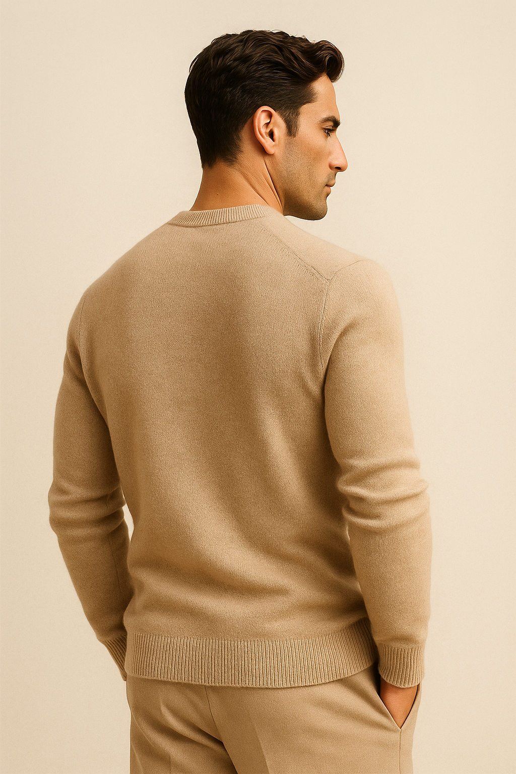 Pull en Cachemire Santiano Beige