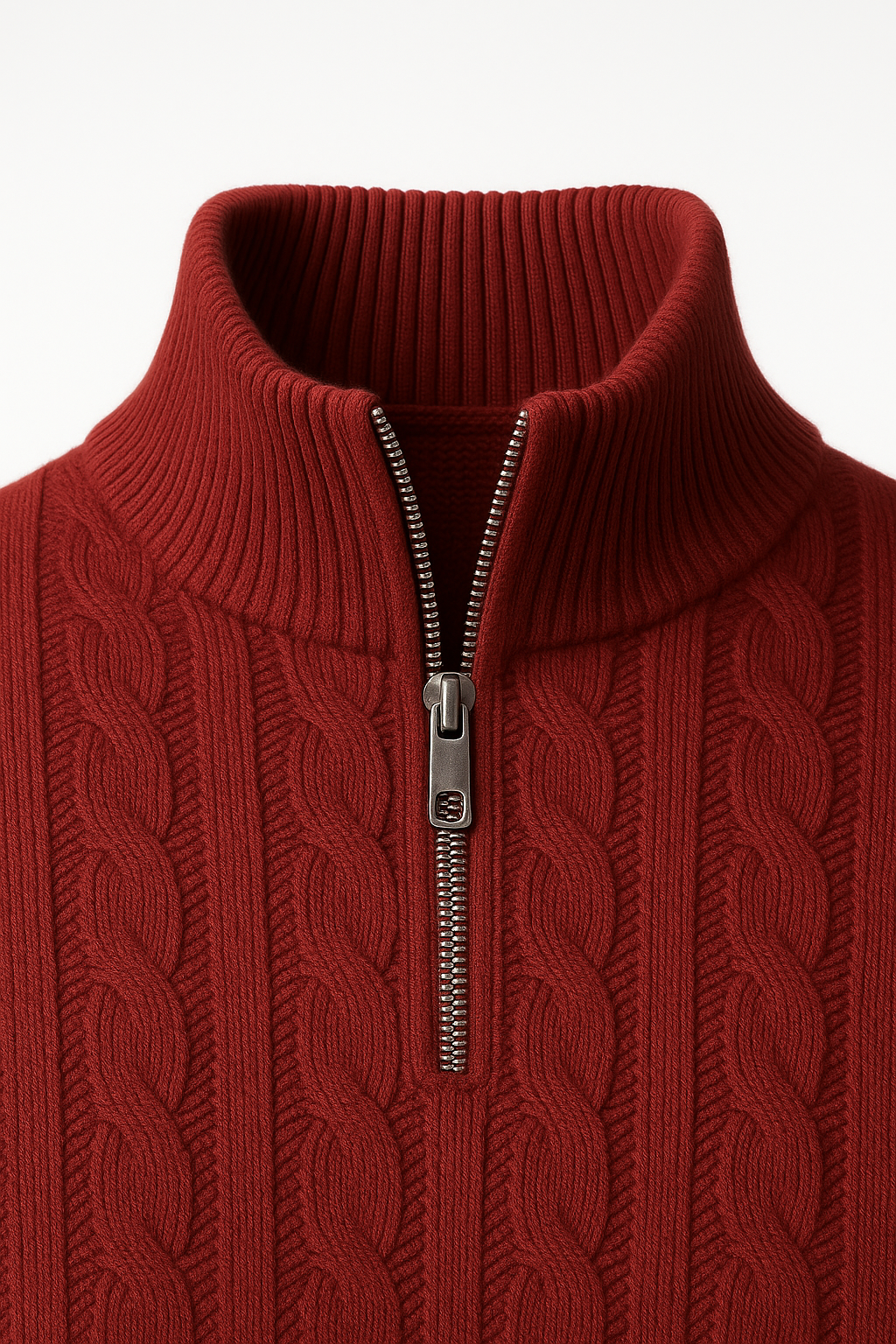 Sero Zip Knit Bourgogne