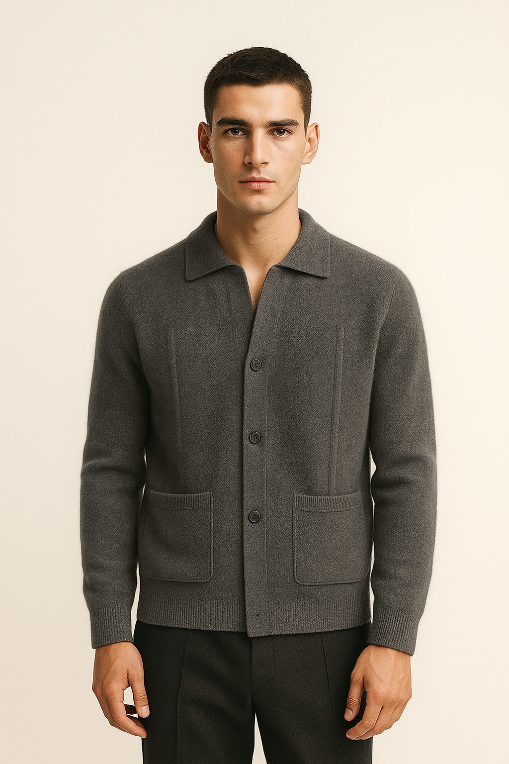 Cardigan en Cachemire Valero Graphite