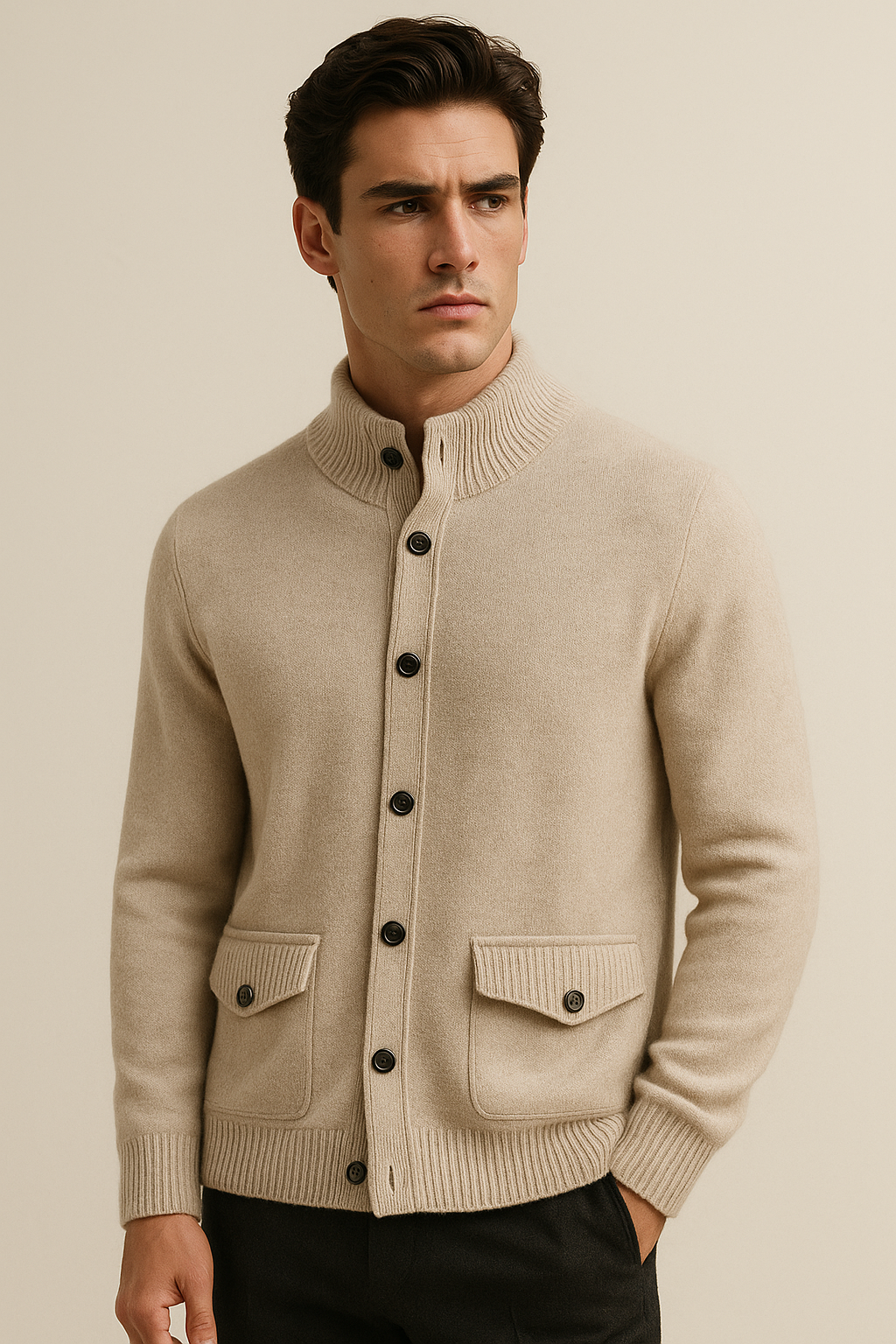 Gilet en Cachemire Giotto Sable