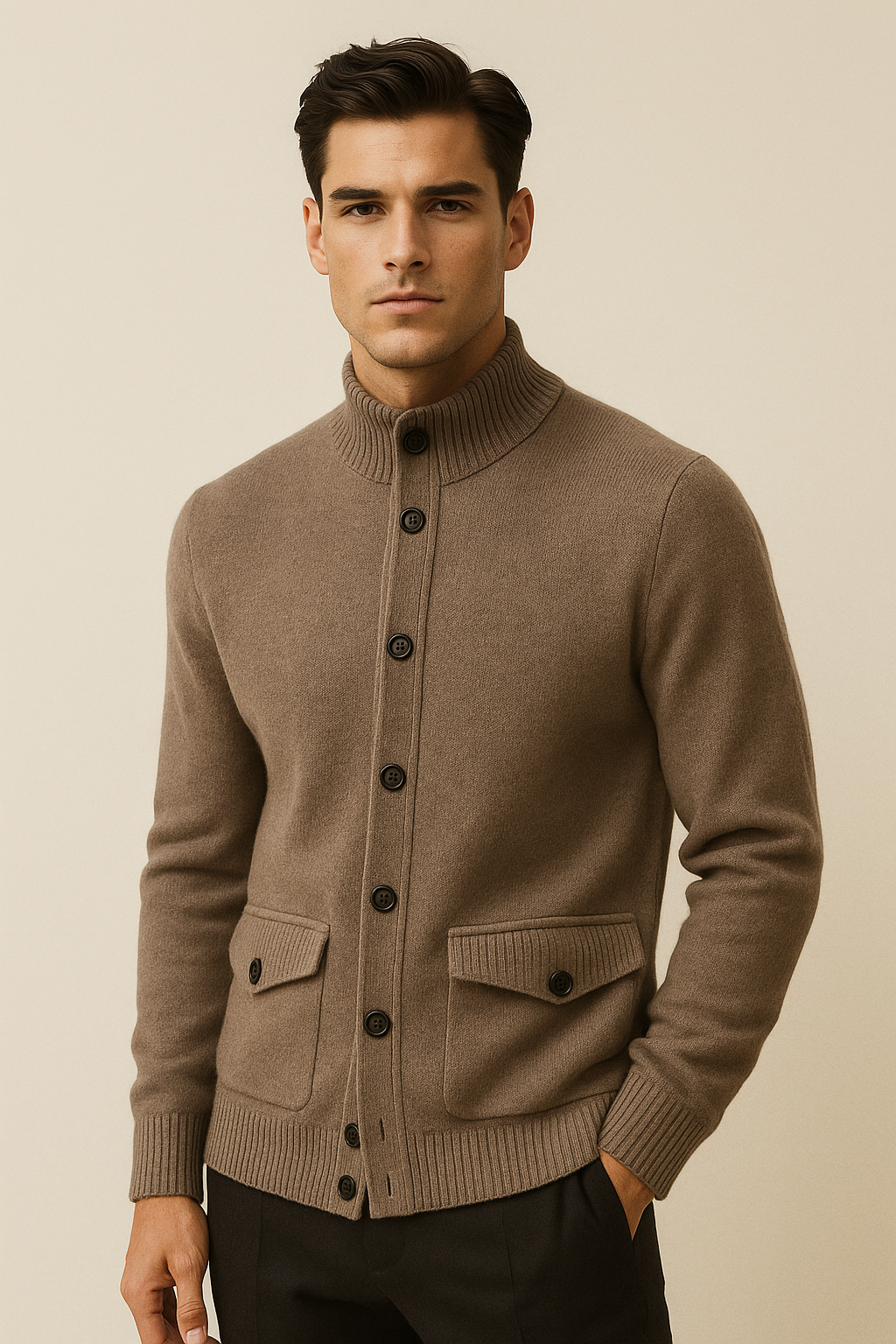Gilet en Cachemire Giotto Mocha