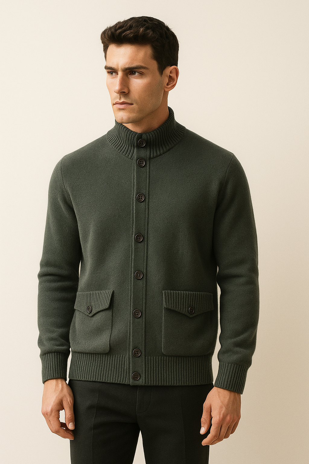 Cardigan en Cachemire Giotto Forêt