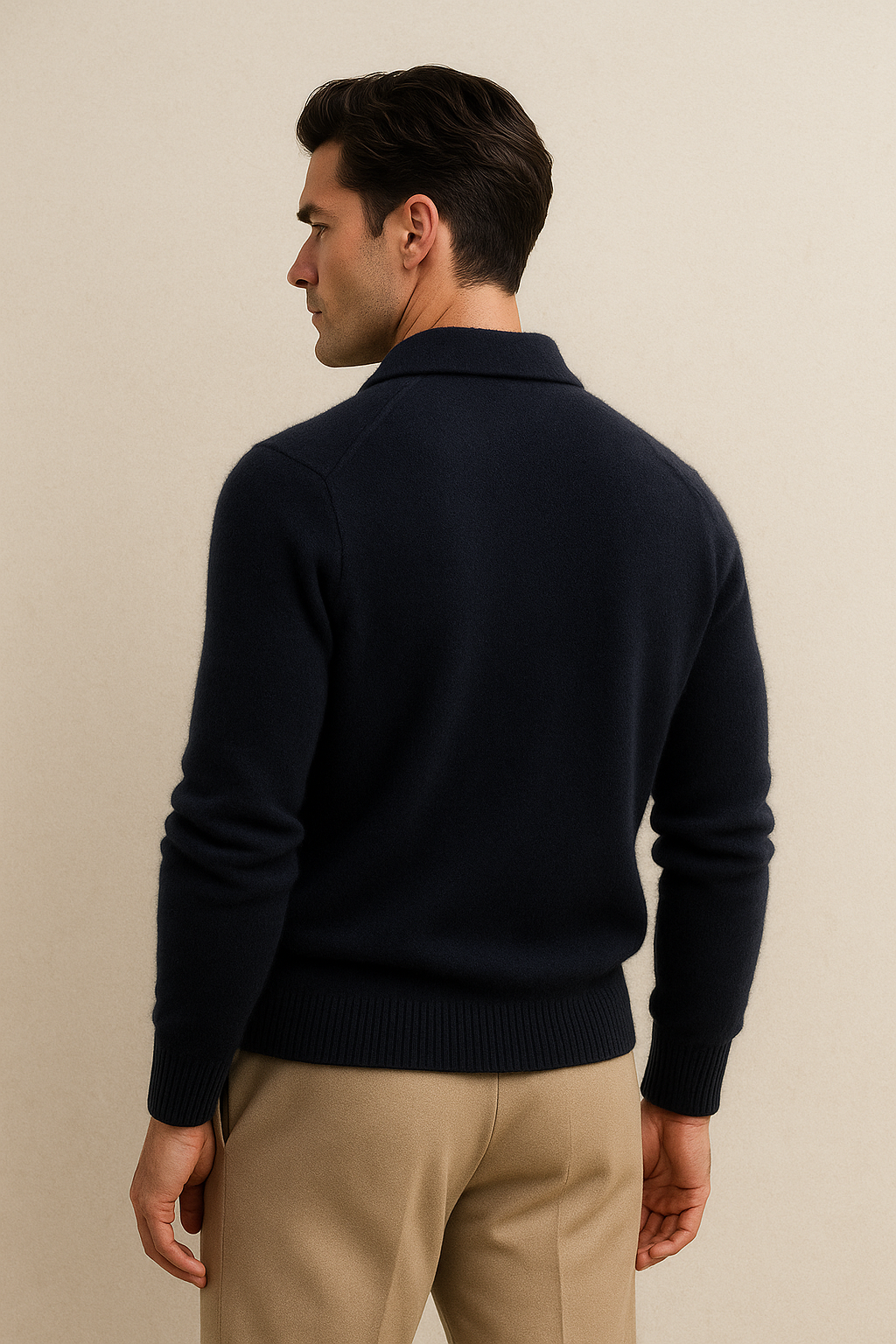 Polo Tricot en Cachemire Marencio Marine