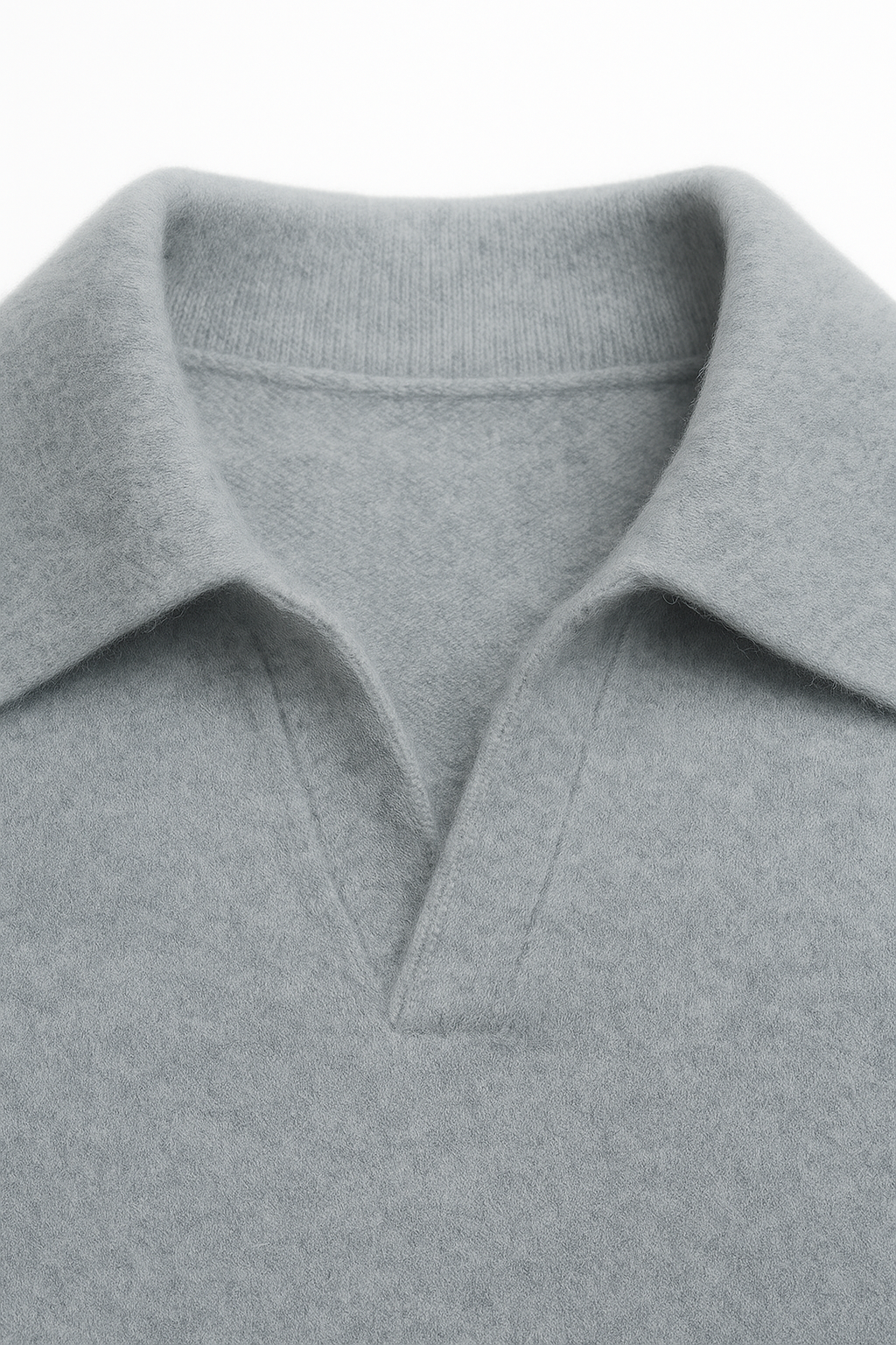 Polo en Cachemire Marencio Bleu Clair
