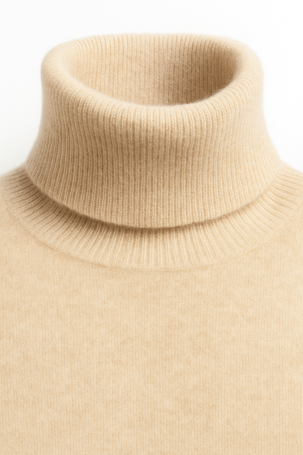 Col roulé en cachemire Carezza Beige