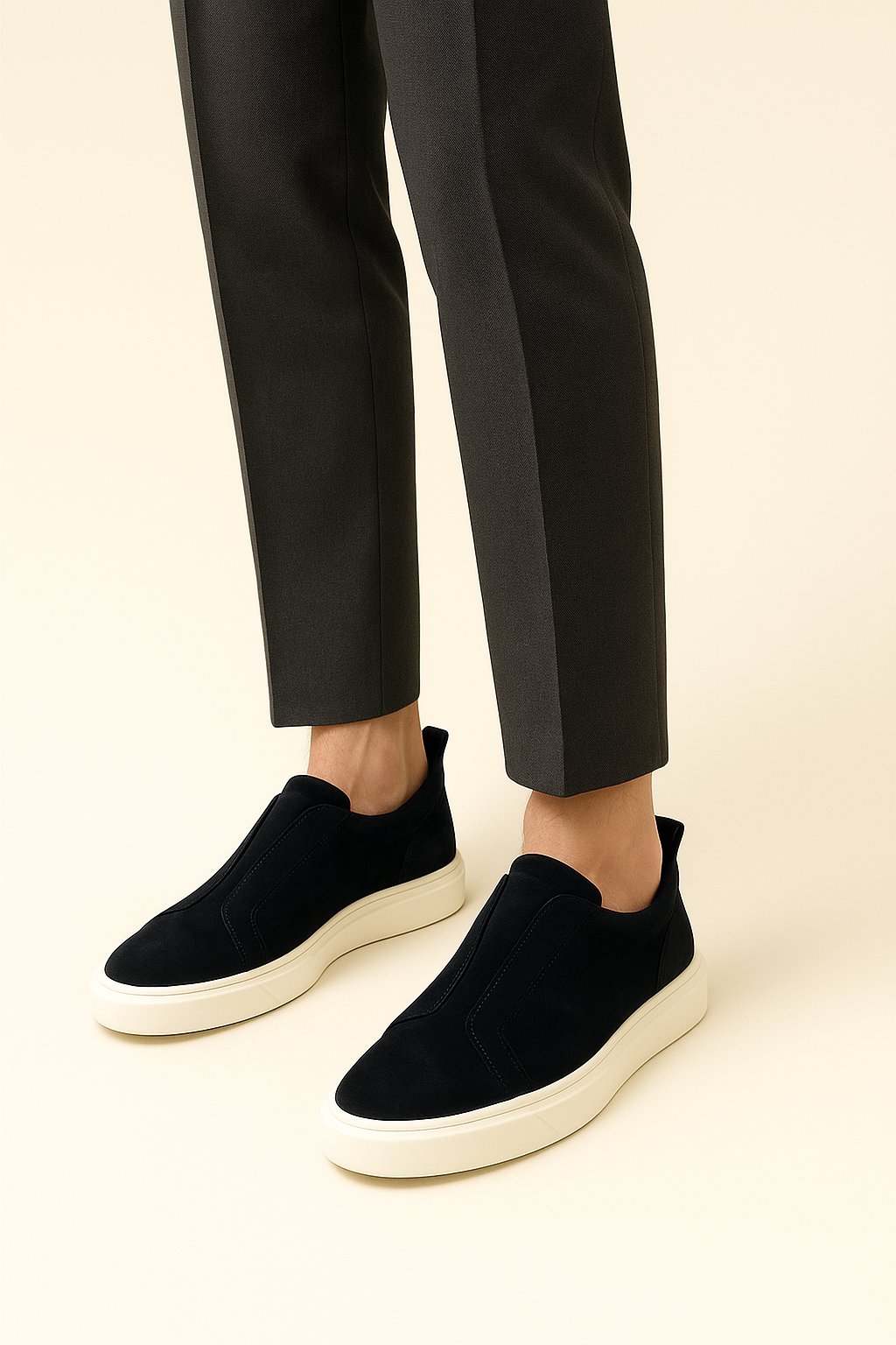 Emirali Suede Slip-On Marine