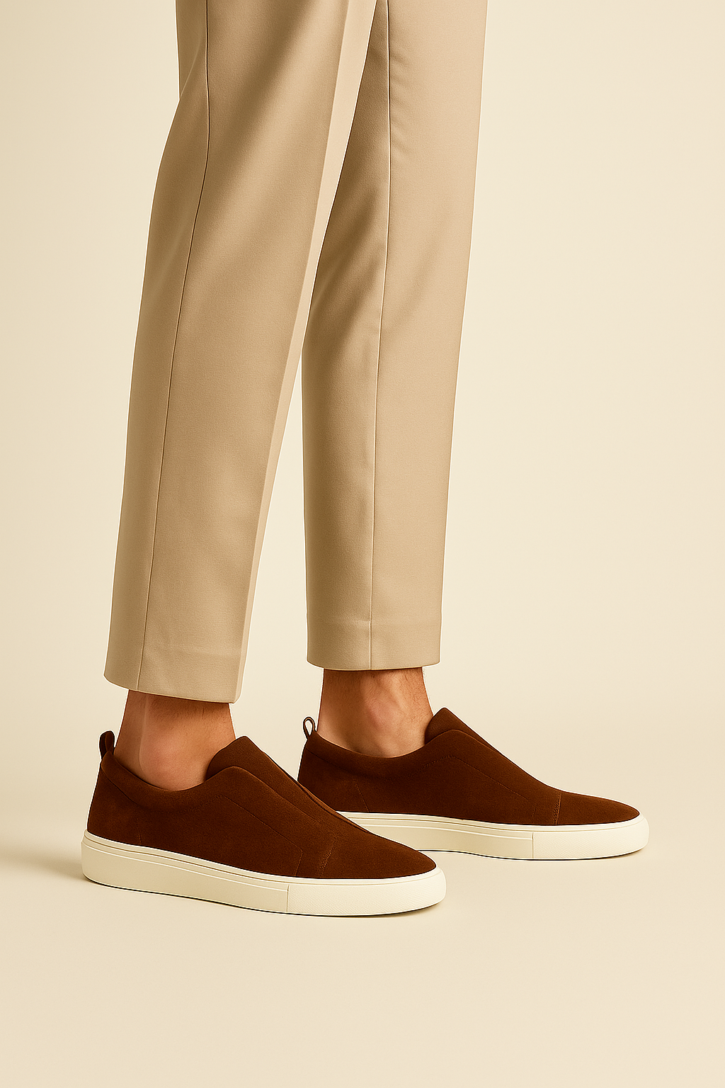 Emirali Suede Slip-On Marron